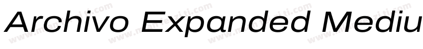 Archivo Expanded Medium字体转换